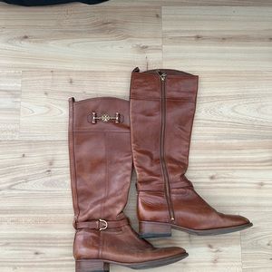 Tory Burch Brown Leather Riding boots